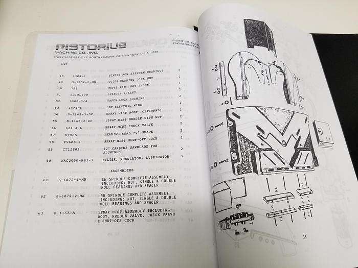 Pistorius MN100, MN200, MN300 Operations and Parts Manual