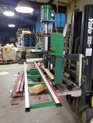 Used Grass Hinge/Boring Insertion Machine, 90 CM L/R fence, 3 locking stops