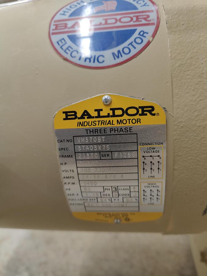 Used Murphy Rodgers MRT-10A, 7.5HP Dust Collector, Plenum, Bags, 3PH