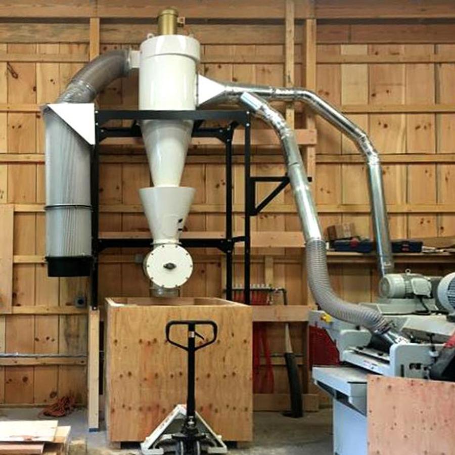 Oneida 7.5HP Direct Drive Industrial Cyclone Dust Collector, 3PH, Drum, Bin or Air Lock Configuration
