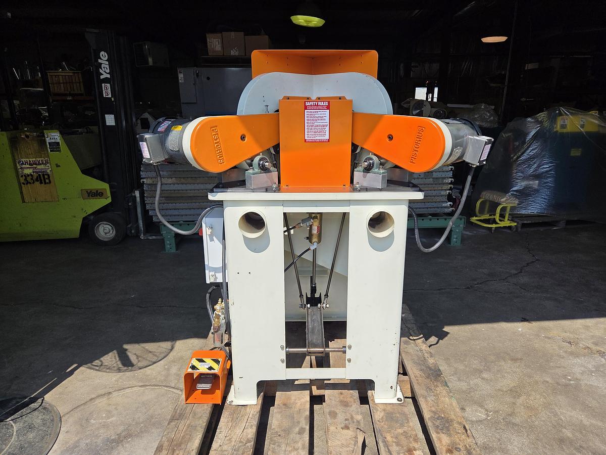 Refurbished Pistorius EMN-14 Double Miter Saw, 14" Blade Capacity, 230/460V/575V, 3PH, Reconditioned