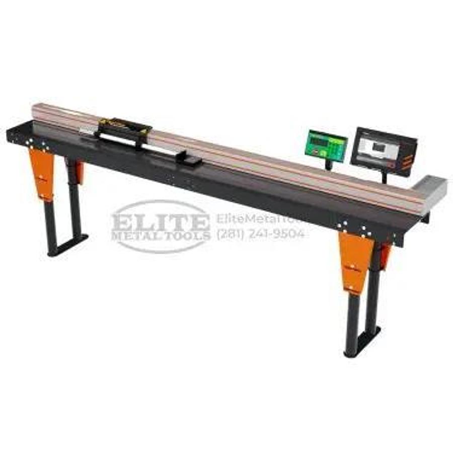 TigerStop 10’ 110V Automated Stop Positioner and Material Pusher with Table Package TS10-PKG