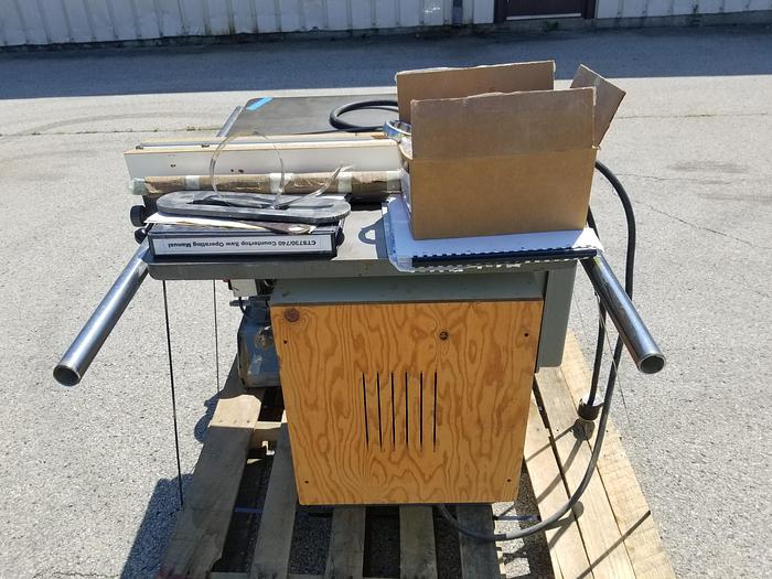 Used Delta 10" Blade Cap Unisaw, Round Tube Rails and Fence fo...