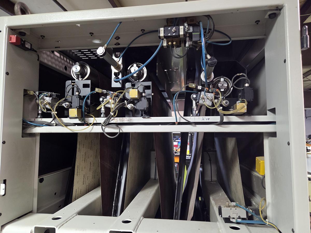 Used Viet 51" Widebelt Sander, 2013, 3 Heads, Model S2 333 2620, Steel Drum, Coated Drum, Combo Platen Head, Vacuum Bed