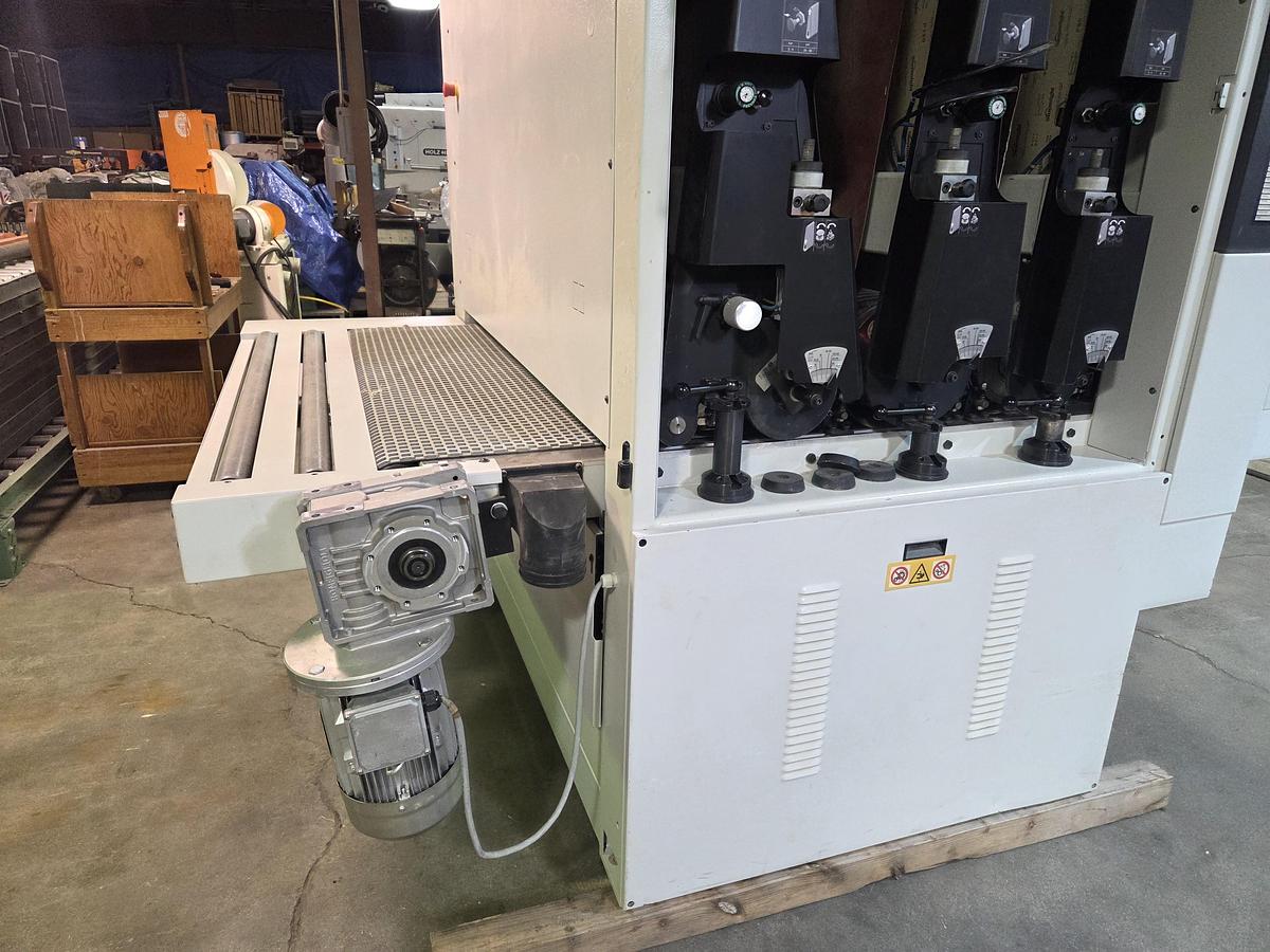 Used Viet 51" Widebelt Sander, 2013, 3 Heads, Model S2 333 2620, Steel Drum, Coated Drum, Combo Platen Head, Vacuum Bed