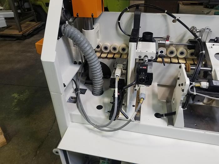 Used Olimpic K 201 HF A Edgebander, 2004, .4-3mm Band/Strip Capacity, 230V, 3PH, Cleaned, Checked