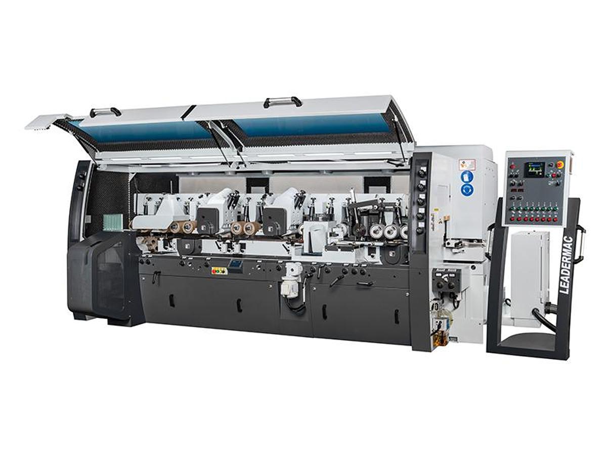 Leadermac LMC623 9", 6-Head Heavy-Duty Jointed Moulder, 33 to 300FPM Feed Rate, 25HP Heads