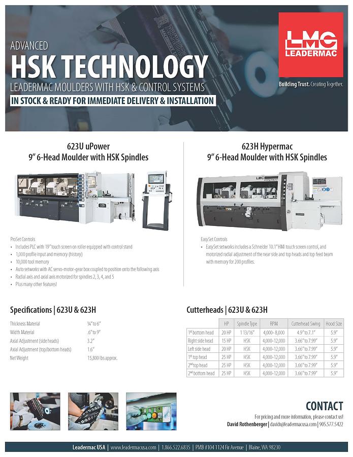 Leadermac HSK spindle option