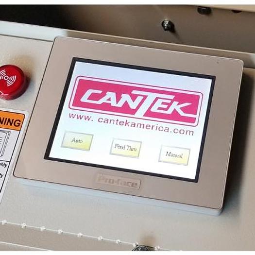 Cantek EM12 Continuous Throughfeed End Matcher, 10HP Motors, 3PH, 12" width Capacity, 1.38" Height Capacity