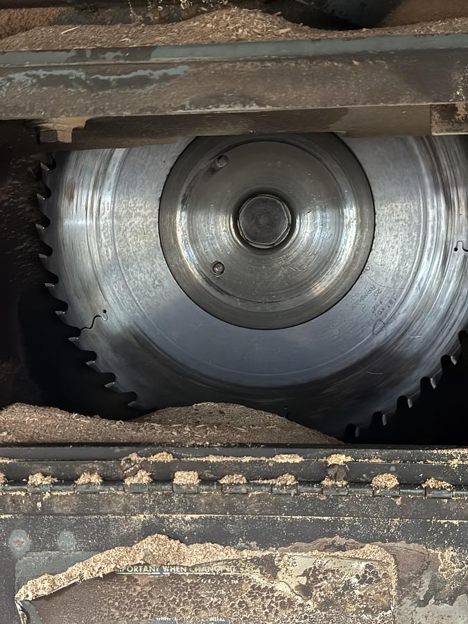 Used Diehl 18" Straight Line Rip Saw, SL-52, 15HP, 480V, 3PH, 4 1/4" Thickness Capacity