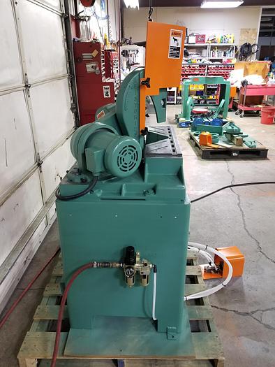 Refurbished Pistorius MN-200 Double Miter Saw, 12" Blade Cap. 2 5/8" x 3 5/16" Cutting Cap.