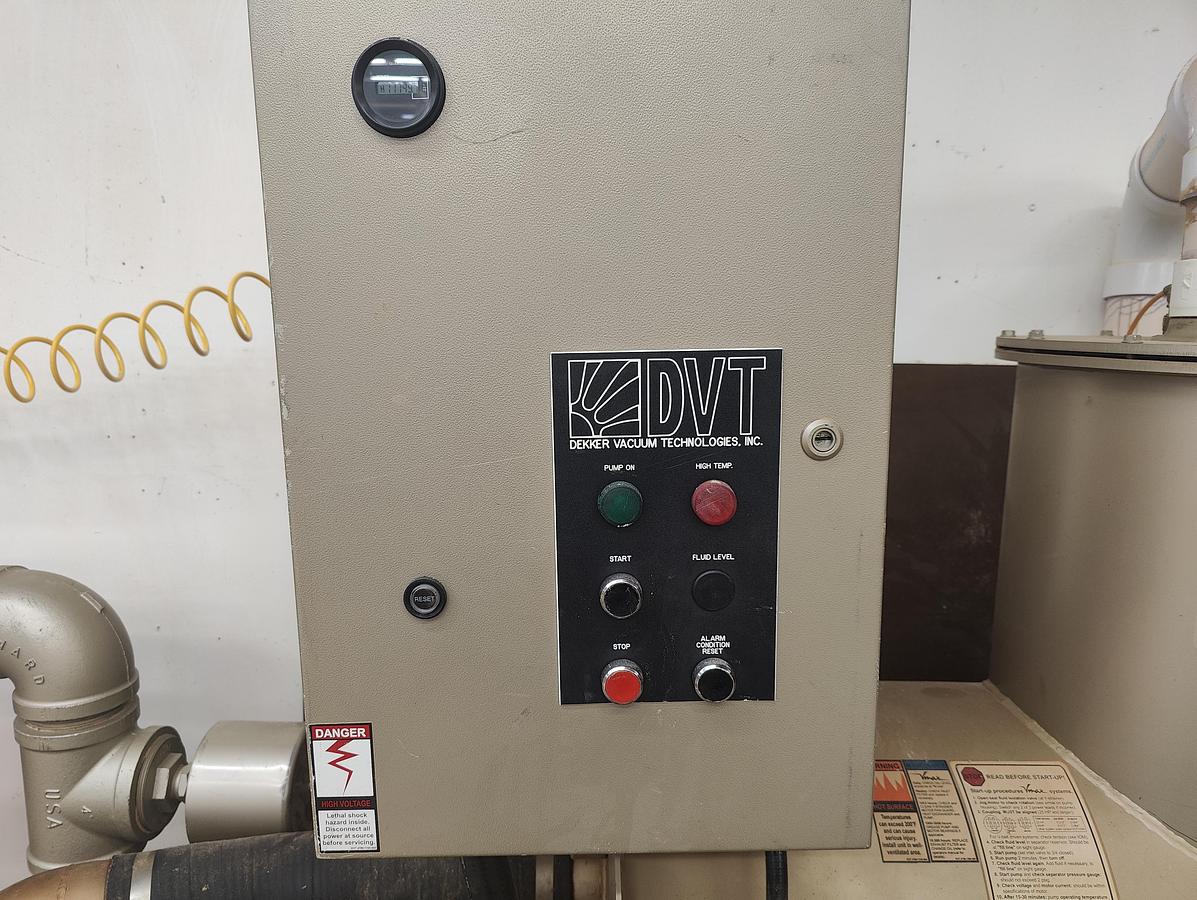 Used Decker Vacuum Pump, 2002, Model VMX0552KA-00, Just removed from service, to be cleaned, checked
