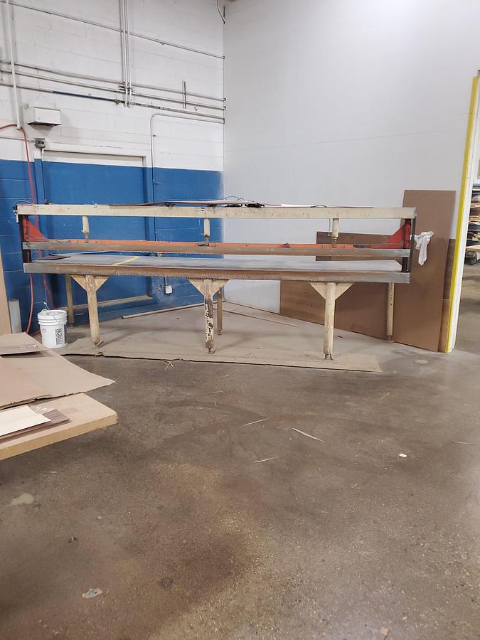 Used Complete Veneer Room Set-up, Adolf Pferffer Saw, Viggo Larson Guillotine, Diehl Stitcher, Quick Glue Spreader, Clamp, Orma Hot Press