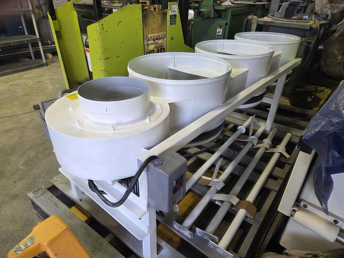 Used Dustek 10 HP Dust Collector, Reconditioned, 3PH, New Filter Bags, New rods, New Bag Holders, Repainted