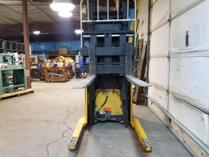 Refurbished Yale Walk Behind Lift, Straddle Stacker, Pallet Picker, Cleaned, Checked, Repaired Cylinders, W/ Battery Charger, 3PH