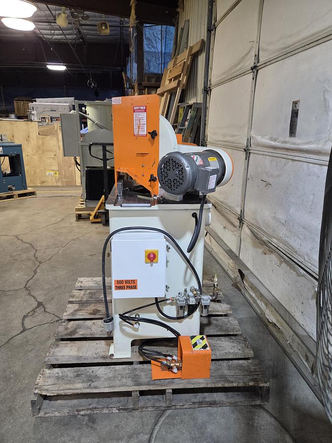 Refurbished Pistorius EMN-14 Double Miter Saw, 14" Blade Capacity, 230/460V/575V, 3PH, Reconditioned