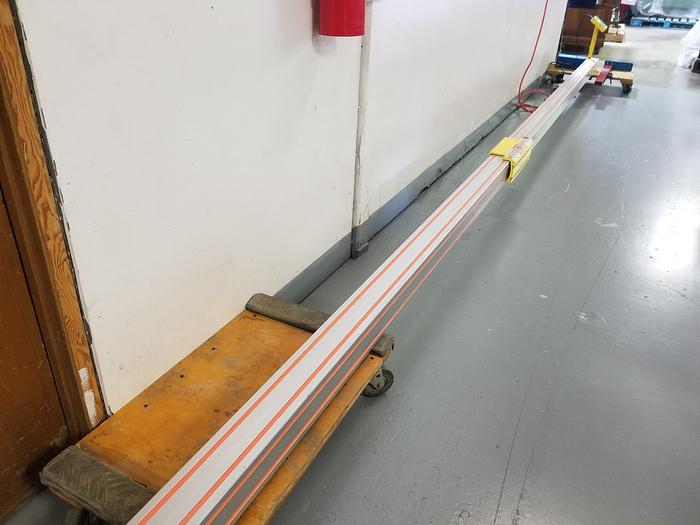 Used Tigerstop TS20, 20 foot capacity automated digital stop / pusher, 110V, 1PH, Cleaned, Checked