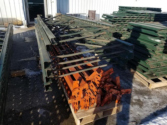 Used 12' Ridg-U-Rack pallet racking uprights