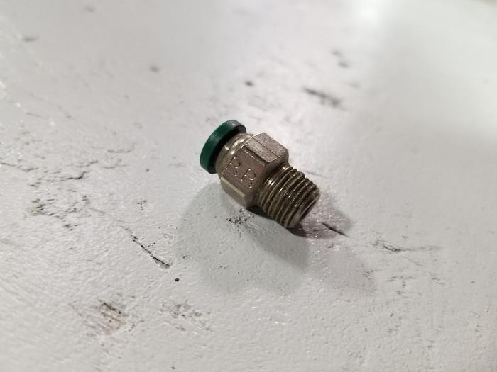 Used Pistorius Cylinder Straight Push to Connect Fitting For Clamping Cylinder