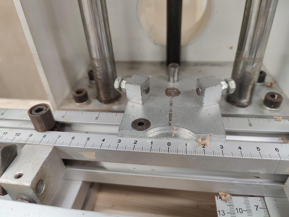 Used Grass Eco Press P Hinge Boring, Insertion Machine, 1998, 2HP, 220V, 3PH, Cleaned, Checked, Very Good Cond.