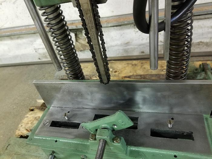 Used US Cutting Chain Co. Heavy Cast Iron US Made Bench Mount Chain Mortiser