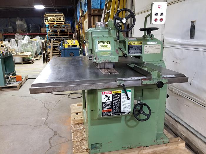 Used IMC / Kikukawa RP-12, 12" Compact 10HP Rip Saw, 2 3/8" Height Cap., 220V, 3PH