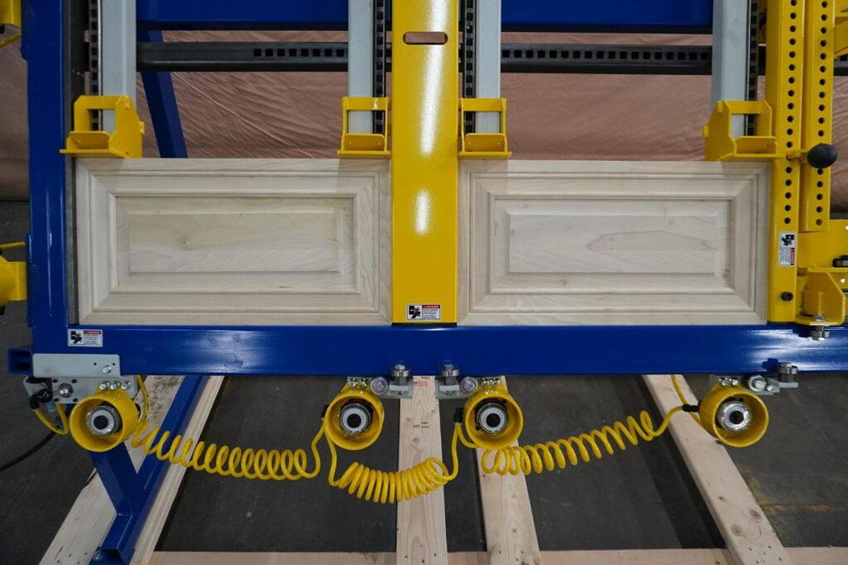 JLT 717C-CHBB Large Capacity Double Miter Door Clamp