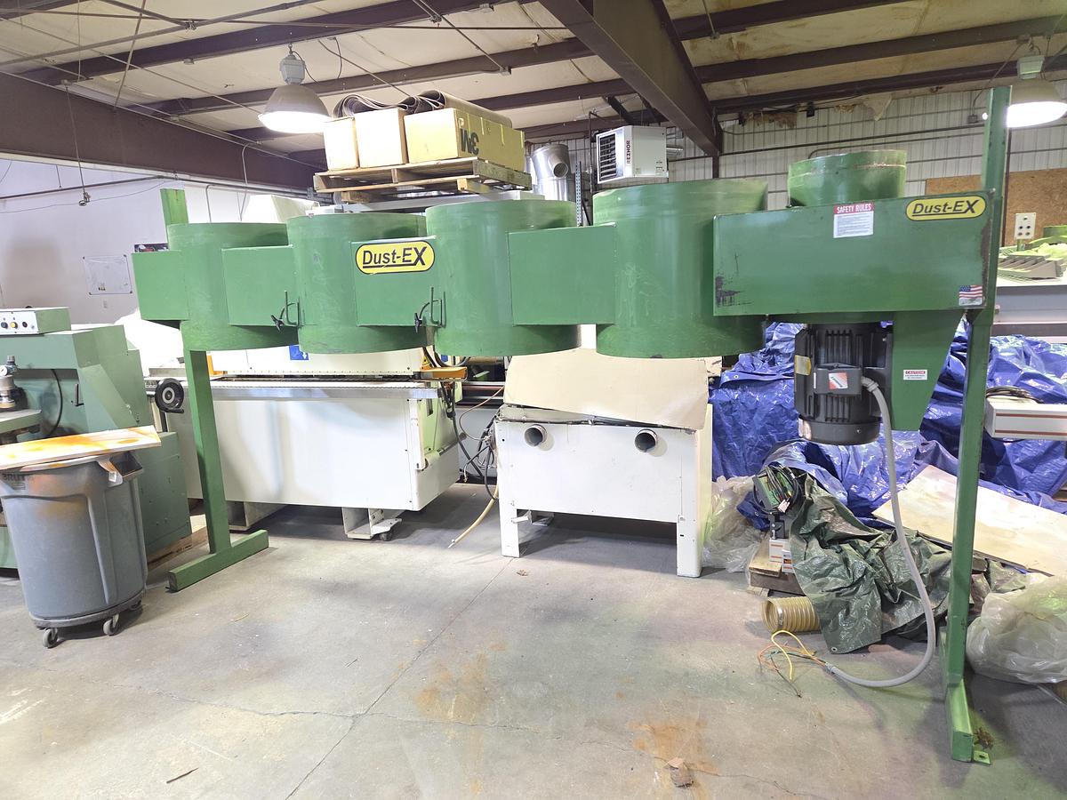 Used Dust Technology DT-200 20HP Dust Collector, 1998, New Motor Bearings, New Starter, 4 Stack Filter bags, Barrel Collection, Barrel Skirts, All Clamps, Rods, Cleaned, Checked