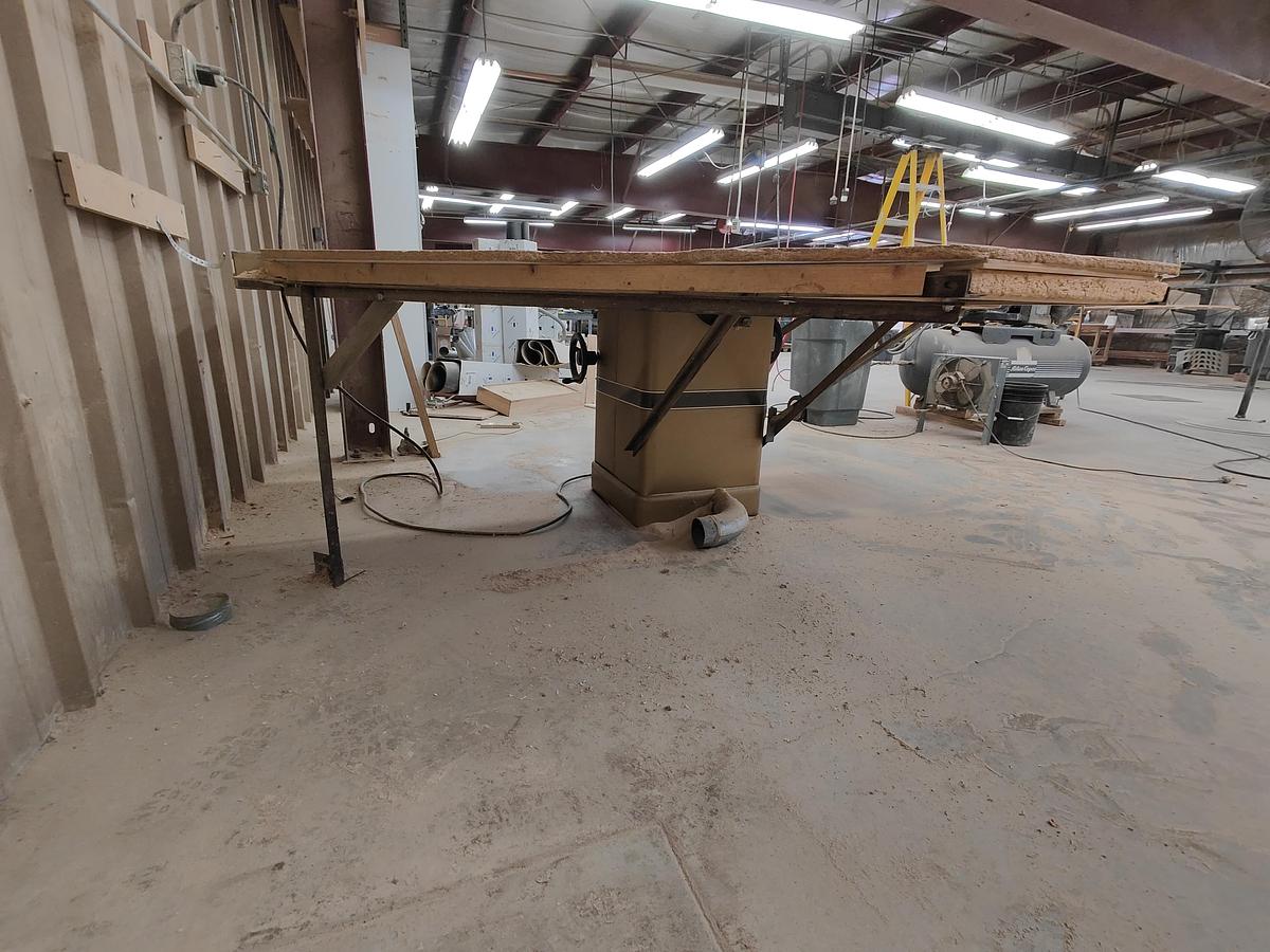 Used Powermatic 66 10 Inch Capacity Table Saw with 52 Inch Fence, 1988, 5HP, 3PH, 230V, Cleaned, Checked, New Belts