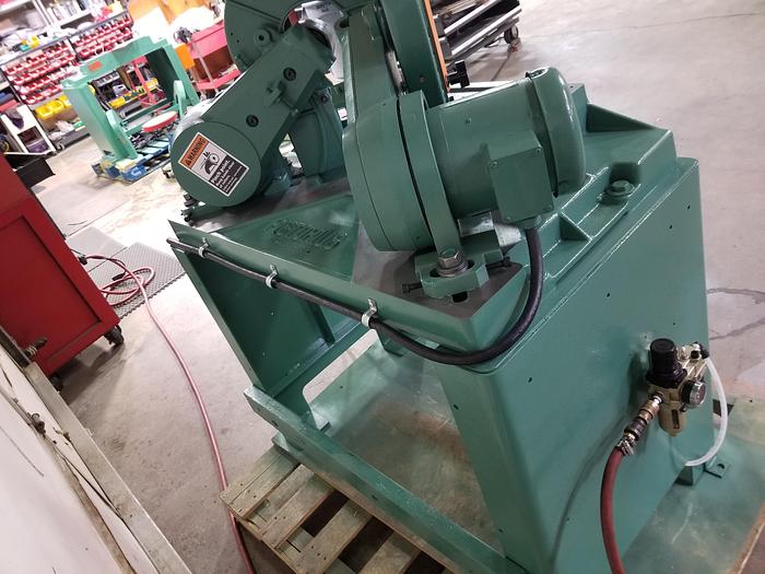 Refurbished Pistorius MN-200 Double Miter Saw, 12" Blade Cap. 2 5/8" x 3 5/16" Cutting Cap.