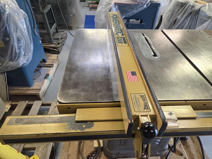 Refurbished Rockwell 10" Unisaw 34-450 with 52" Powermatic AccuFence, 1.5HP, Single Phase, New bearings in Arbor, Motor, New Belts