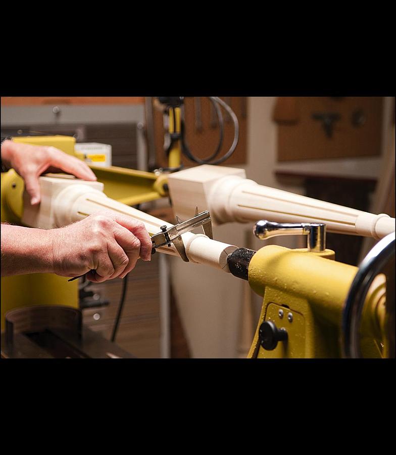 Used Powermatic 4224B Lathe with Lamp Kit 1794224K, 3HP, 220V, 1PH, 24 x 42 Capacity