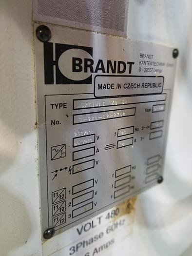Used Brandt KD56 Edgebander, 0.4-3mm Coil/Strip Cap., 2002, Cleaned, Checked