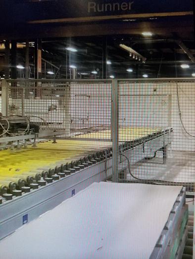 Used Mahros Vacuum Panel Stacker / Loader, 220lb Cap., 2004, 32 Cup Double Row Head