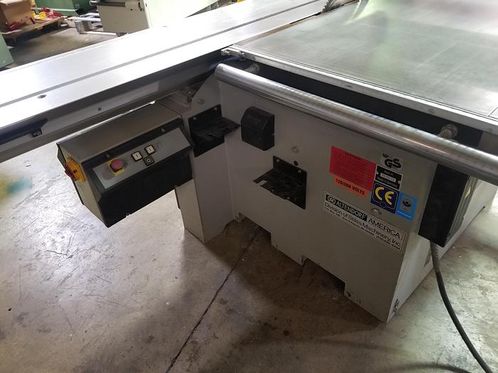 Used Altendorf F45 Sliding Table, 2000, Tilting Arbor Panel Saw, 10Ft Cap., 3PH