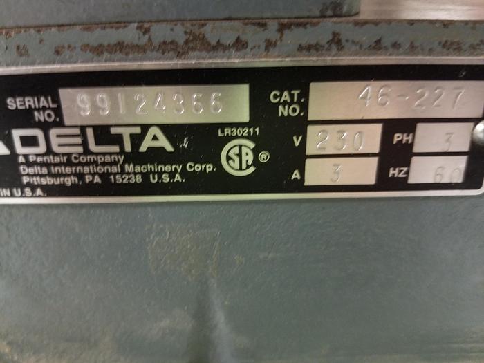 Used Delta 46-227 12 x 36 Lathe, 1999, 3/4HP, 230V, 3PH W/ Delta 46-408 Duplicator