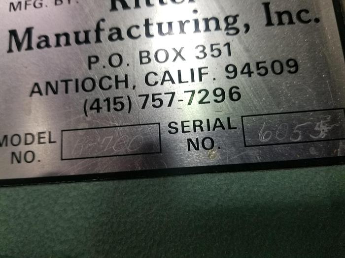 Refurbished Ritter R700 Double Sided 4 x 49 Platen Edgesander, New graphite, cleaned, checked, 2HP, 3PH