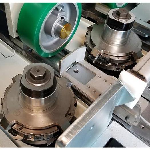 Cantek EM12 Continuous Throughfeed End Matcher, 10HP Motors, 3PH, 12" width Capacity, 1.38" Height Capacity