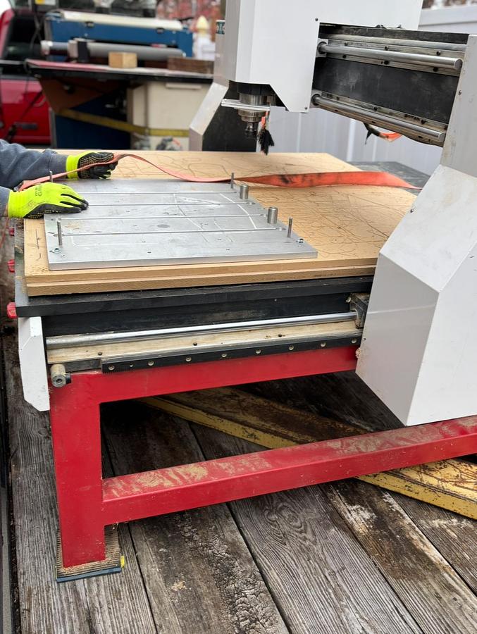 Used Industrial Apprentice 404 CNC Router, 230V, 3PH, Vacuum Pump, Rotary Phase Converter Included