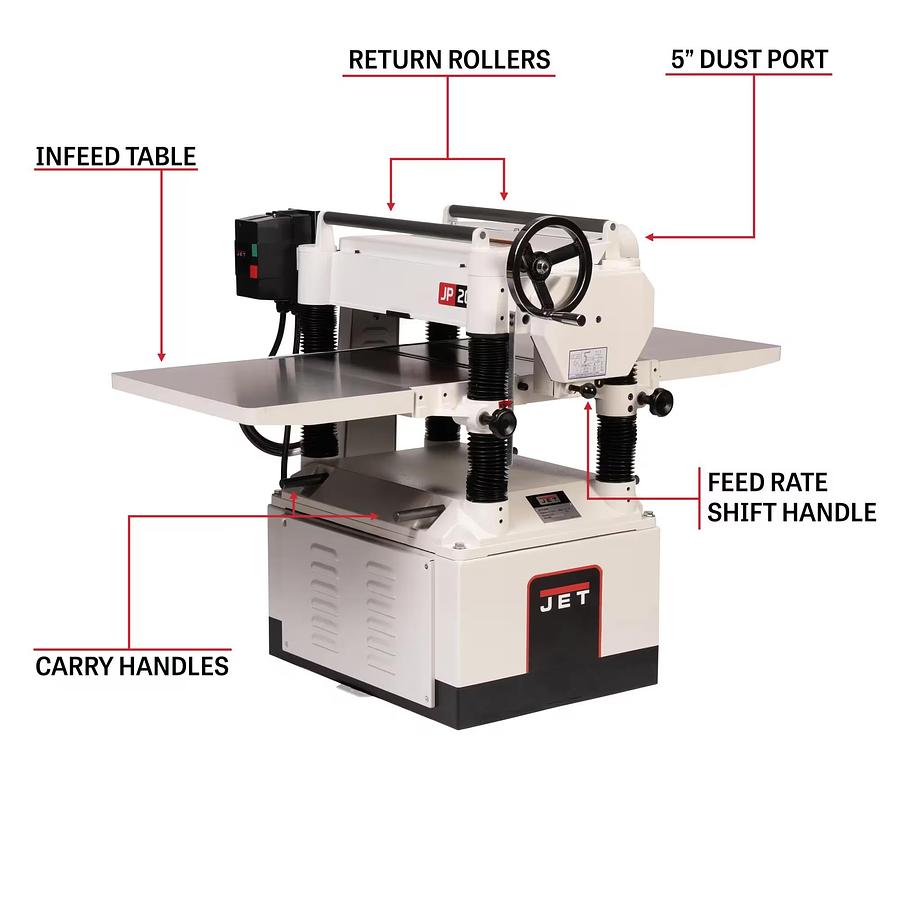 JET JWP-208HH Helical Head Planer