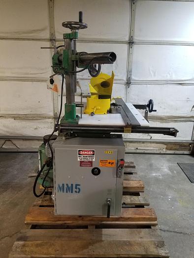 Used Northfield SP Shaper with Powerfeeder and Sticking Attachment, 7.5HP, 3PH, To Be Cleaned and Checked