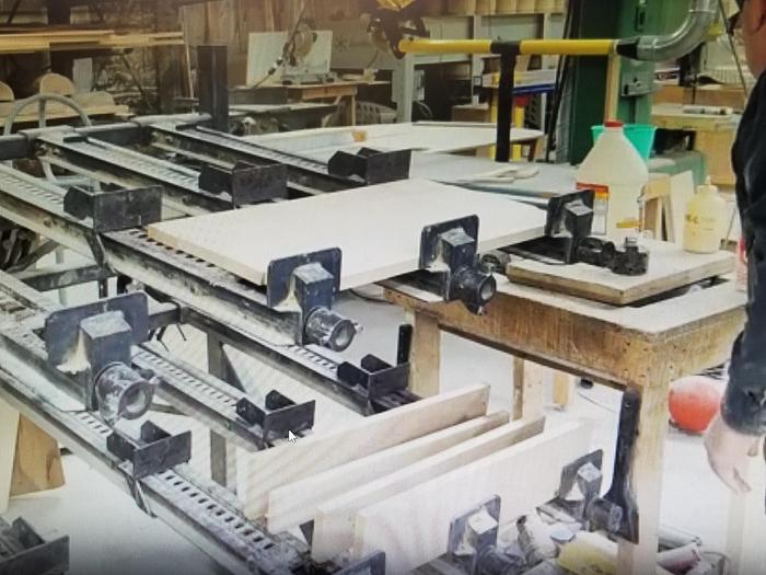 Used Doucet WR-6 16' Clamp Rack, Coming to Warehouse Soon