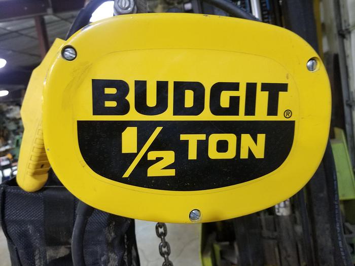 Used Budgit 1/2 Ton Electric Lift, 480V, 3PH