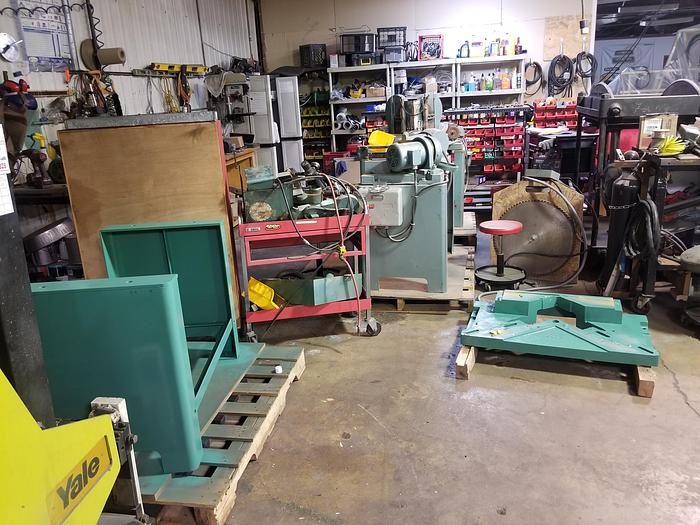 Refurbished Pistorius MN-200 Double Miter Saw, 12" Blade Cap. 2 5/8" x 3 5/16" Cutting Cap.