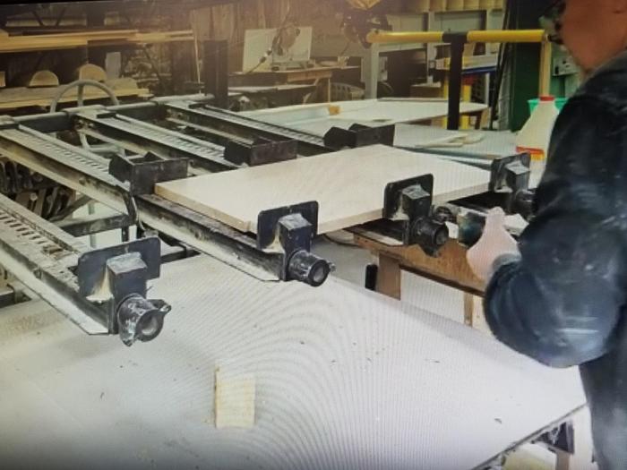 Used Doucet WR-6 16' Clamp Rack, Coming to Warehouse Soon