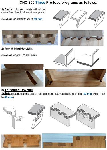 Castaly CM-600CNC-6S CNC Dovetail Machine (6 Styles Dovetails)