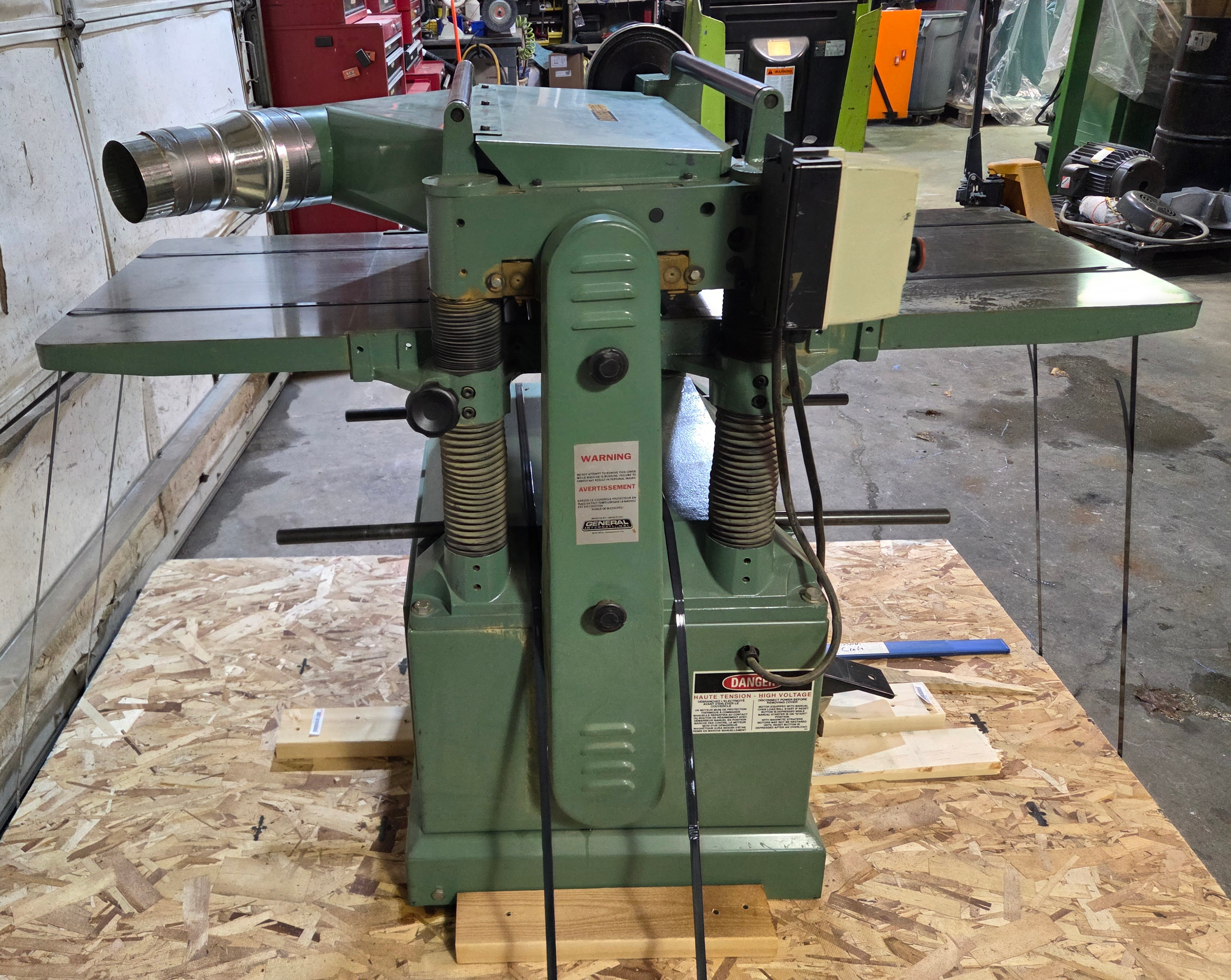 Used General International 20" Straight Knife Planer, 5HP, 230V, 1PH, 2002, Cleaned, Checked