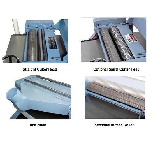 Castaly WP-2400S 24" Heavy Duty Planer with Spiral Cutter Head