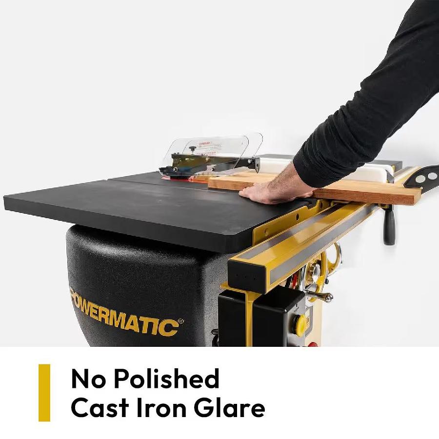 Powermatic PM2000T, 10” ArmorGlide, 5HP 230V/460 3PH, Table Saw with 50” Rip and Extension Table