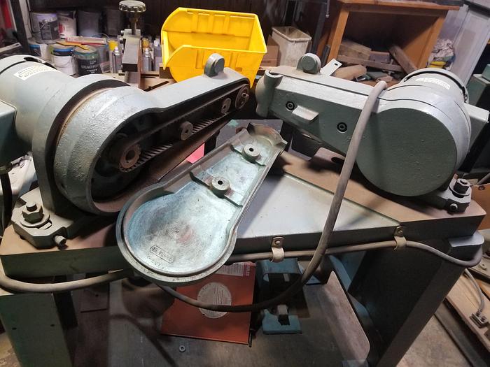 Refurbished Pistorius Rebuilt MN-300, 14" Blade Cap. Double Miter Saw, 3PH